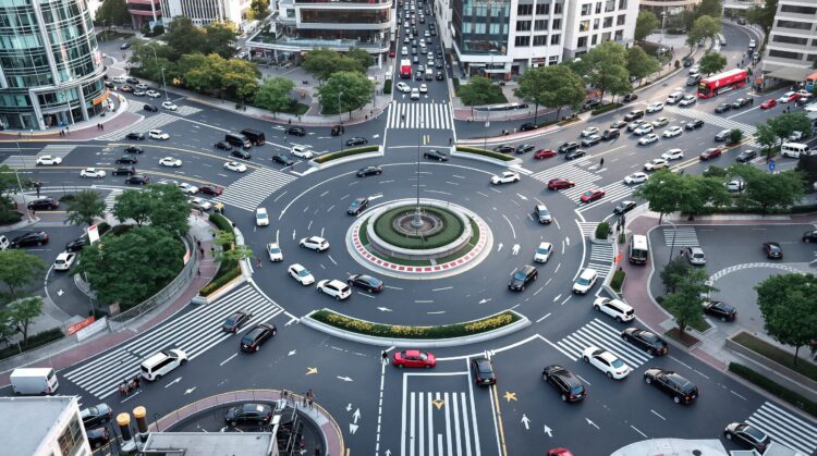 comment prendre un rond point a 2 voies