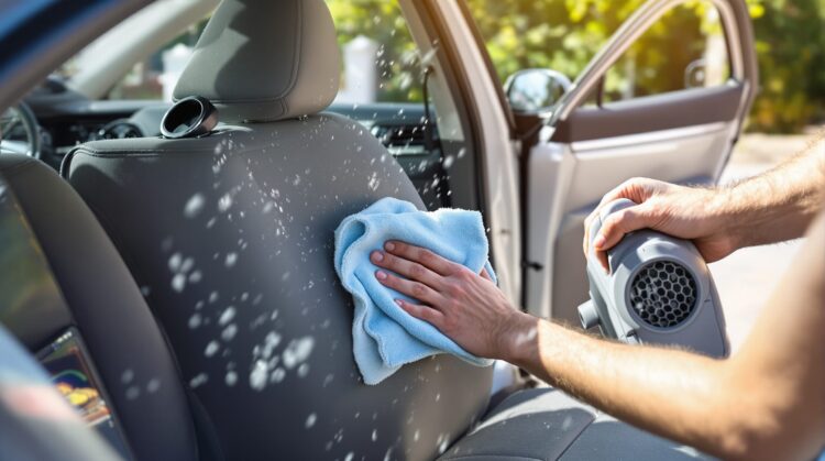 comment sécher l'intérieur d'une voiture qui a pris l'eau