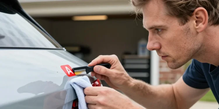 comment enlever le a sur la voiture