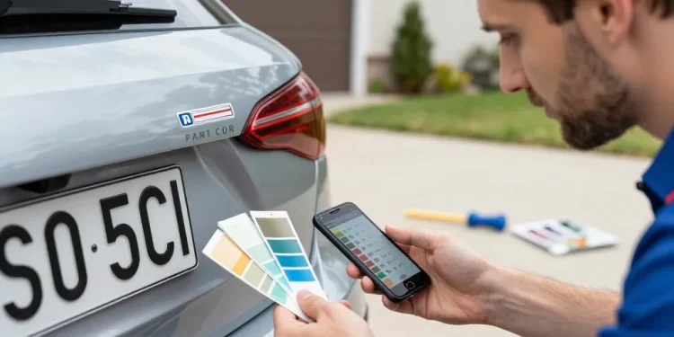 comment connaitre le code couleur de sa voiture