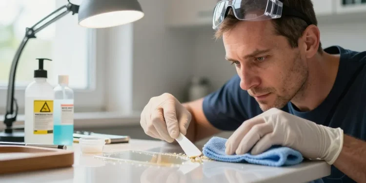 comment nettoyer de la résine