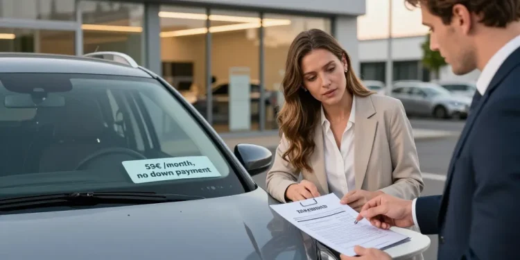 voiture 59 euros par mois sans apport