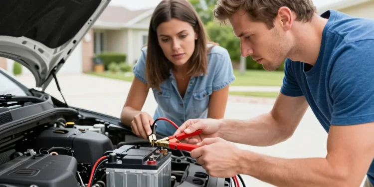 panne de voiture batterie
